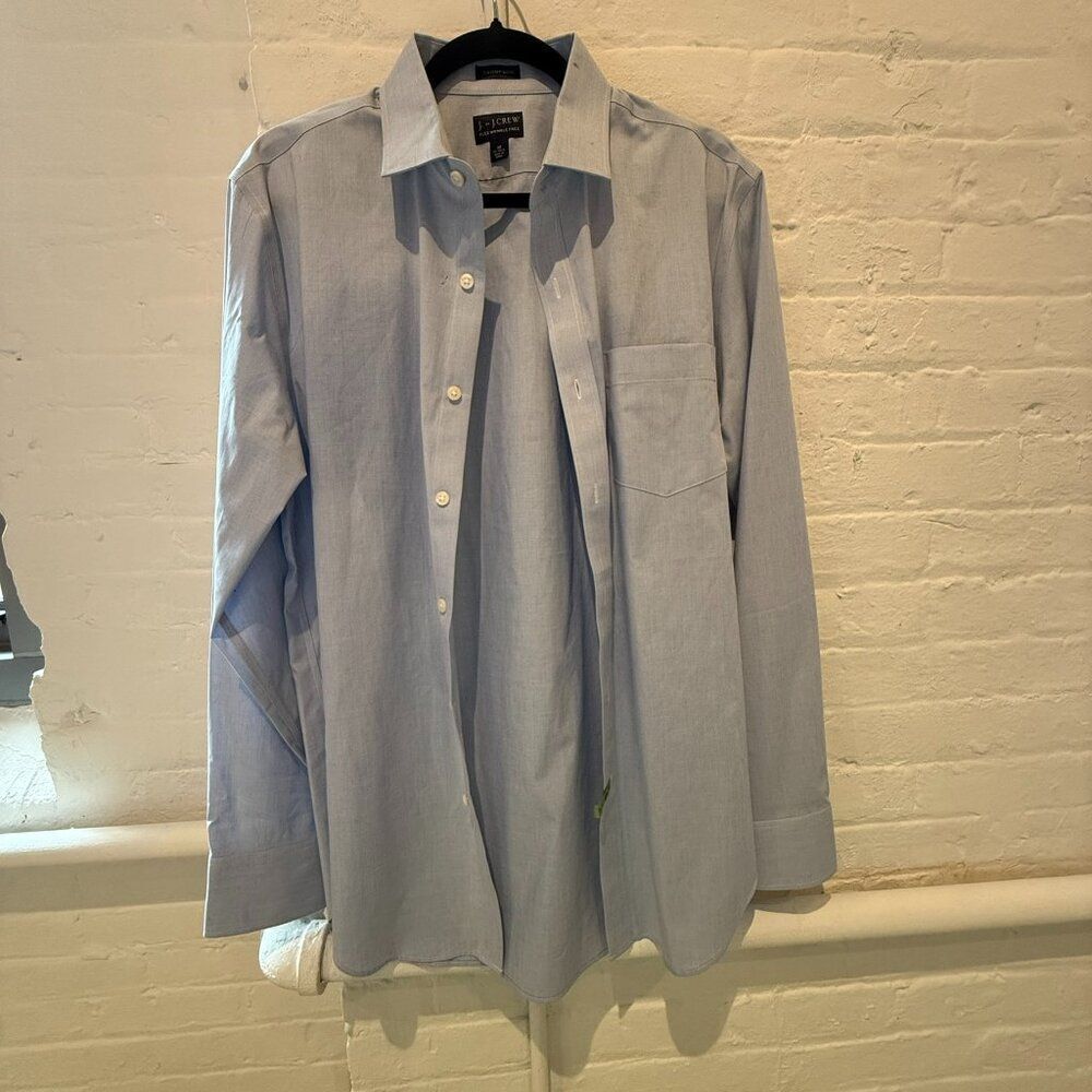 J. Crew Oxford Shirt - Flex Wrinkle Free Thompson Style - Medium 15-15 1/2